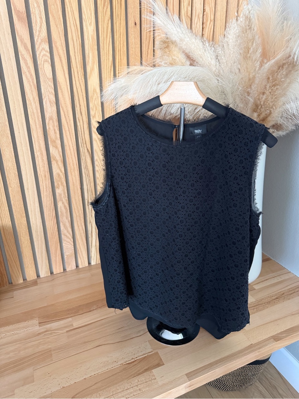 Mossimo Supply Co. Black Lace Sleeveless Tank